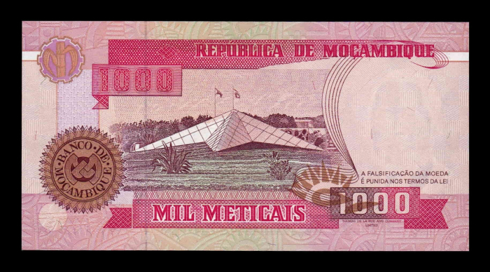 Mozambic 1000 Meticais 1991, Eduardo Mondlane, necirculata [2]