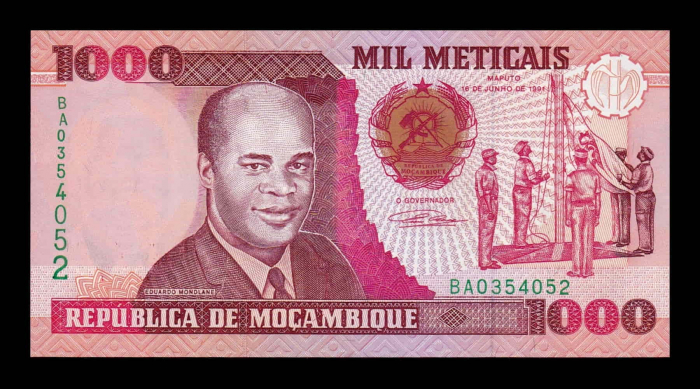 Mozambic 1000 Meticais 1991, Eduardo Mondlane, necirculata [1]