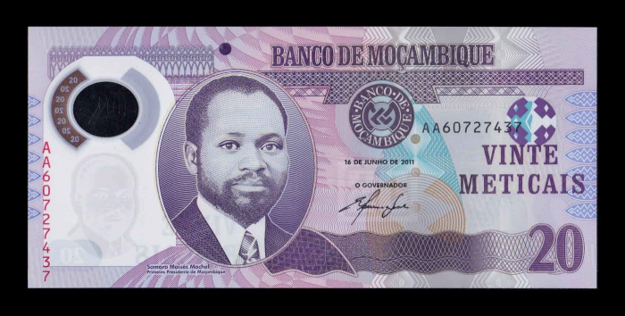 Mozambic 20 Meticais 2011, polimer, necirculata [2]