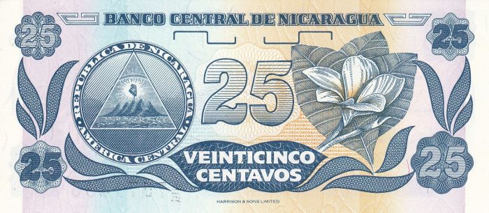 Nicaragua 25 centavos 1991, Francisco Hernandez de Cordoba, necirculata [2]