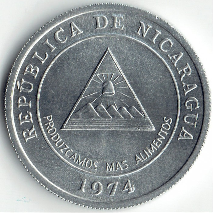 Nicaragua, 5 centavos 1974, necirculata [1]