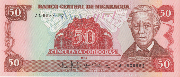 NICARAGUA 50 Cordobas 1985, necirculata [2]