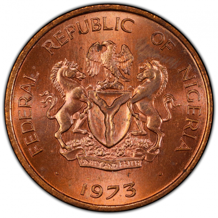 Nigeria 1/2 Kobo 1973, necirculata [1]