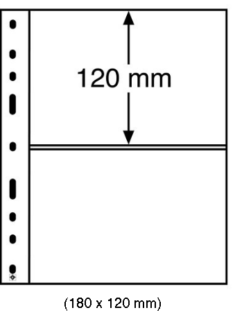 Pachet 10 folii Optima 2 compartimente pentru carti postale [2]