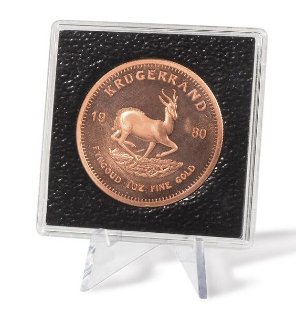 Pachet 5 suporti prezentare monede colectie, plastic transparent [2]