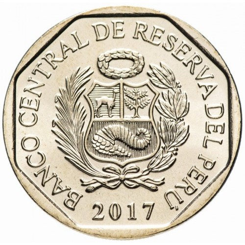 Peru 1 sol, 2017  Crocodilul American, UNC [2]