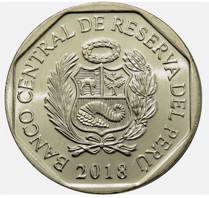 Peru 1 sol 2018, Nanduul lui Darwin, UNC [2]