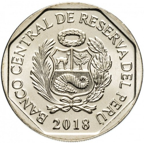 Peru 1 sol 2018, Tapirul de Munte, UNC [2]