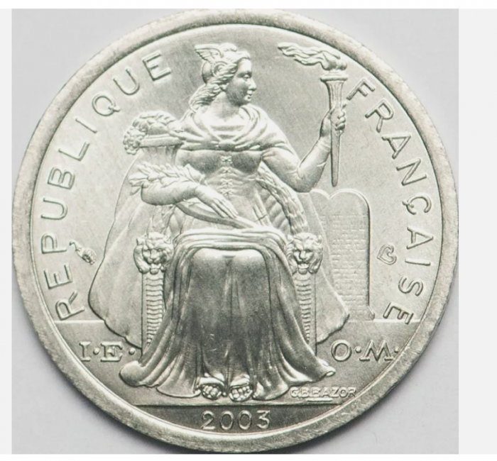 Polinezia Franceza 1 franc 2003 Libertina, UNC [2]
