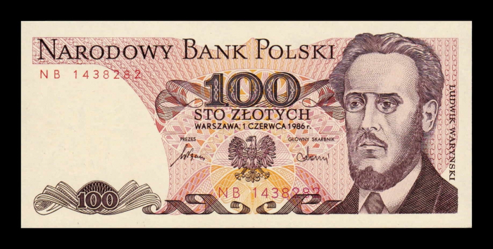 Polonia 100 zloti 1986, Ludwik Warynski, necirculata [1]