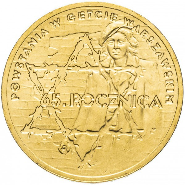Polonia 2 zloti 2008 - a 65 a Aniversare a Revoltei din Ghetoul Varsovia [1]