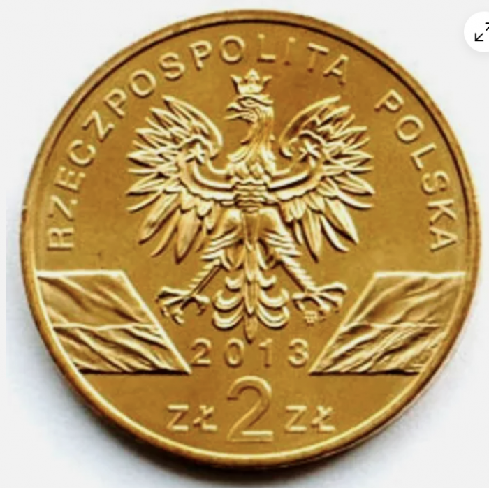 Polonia 2 zloti 2013 Animalele lumii - Bizonul, UNC [2]