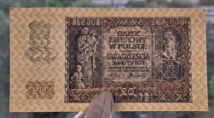 Polonia 20 zloti 1940, UNC- [3]