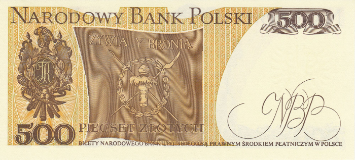 Polonia 500 zloti 1982, Tadeusz Kościuszko, necirculata [2]