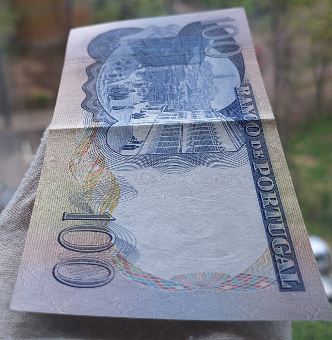 Portugalia 100 Escudos 1968, aproape necirculata [3]