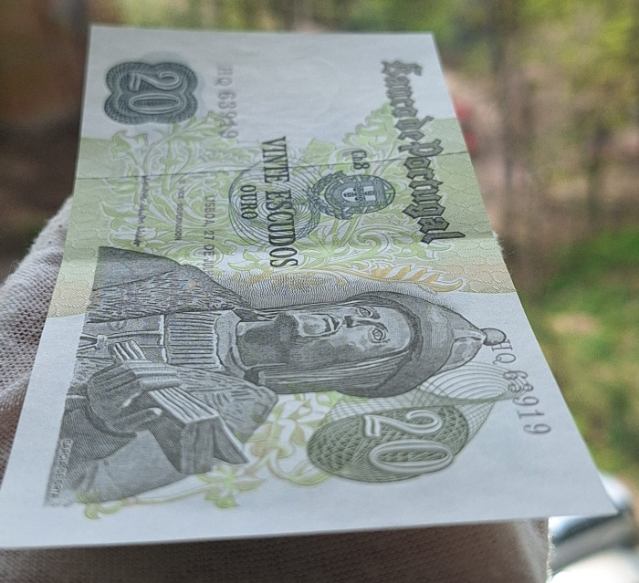 Portugalia 20 Escudos 1971, aproape necirculata [2]