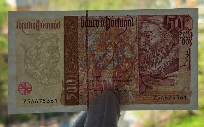 Portugalia 500 Escudos 1997, aproape necirculata [3]