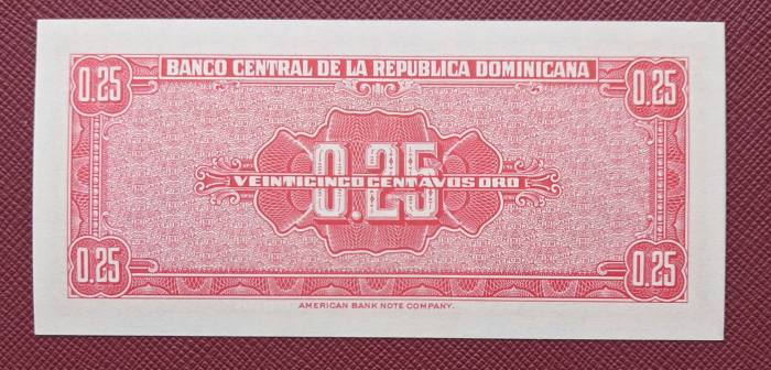 Republica Dominicana 25 centavos oro 1962, UNC [2]