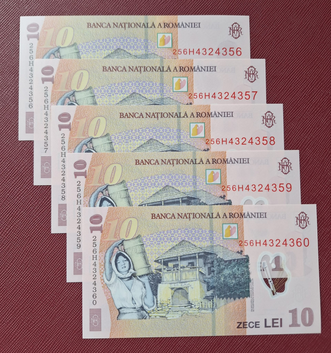 Romania 1 buc x 10 lei 2025, polimer, necirculata, avem si consecutive [2]
