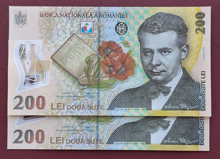 Romania 1 buc x 200 lei 2026, polimer, necirculata [2]