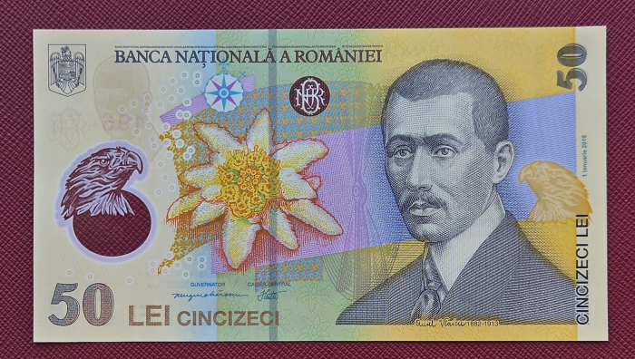 Romania 1 buc x 50 lei 2025, polimer, necirculata [2]