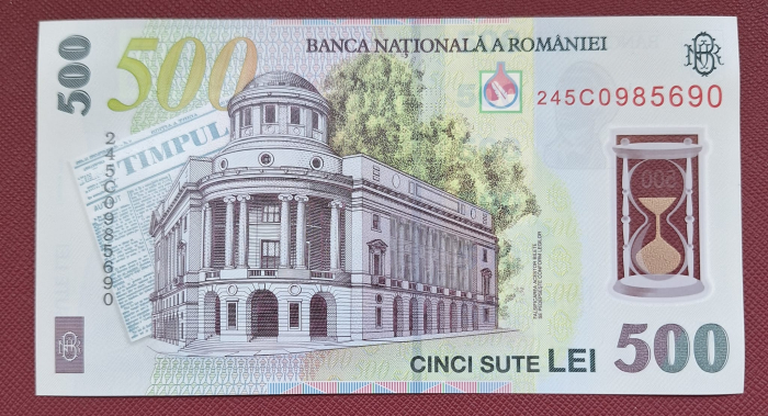 Romania 1 buc x 500 lei 2024, polimer, necirculata [2]