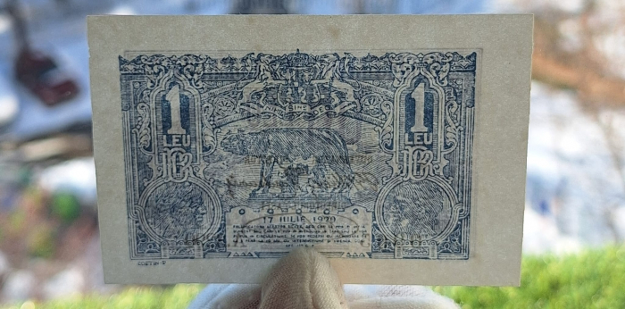 Romania, 1 leu 1920, Lupoaica, necirculata [4]