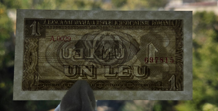 Romania 1 leu 1966, seria A.0029/697815, necirculata [3]