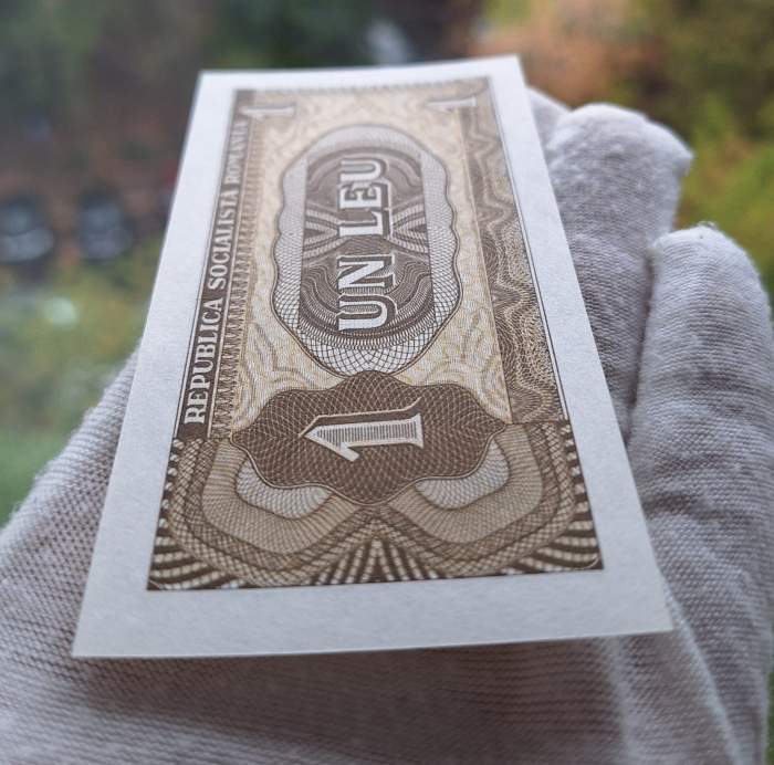 Romania 1 leu 1966, seria F.0029/630885, necirculata [6]