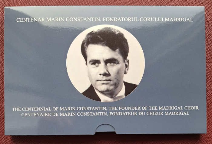 Romania, 1 Leu 2025 - Centenar Marin Constantin, Corul Madrigal, tombac [3]