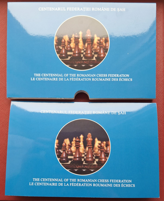 Romania, 1 Leu 2025 - Centenarul Federatiei Romane de Sah, tombac [5]