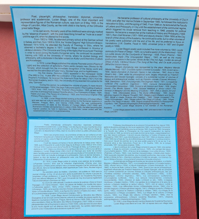Romania, 1 Leu 2025 - Lucian Blaga, 130 ani de la nastere, tombac, prima moneda colorata [7]