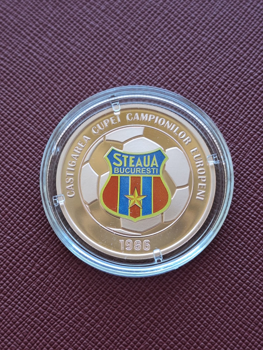 Romania, 1 Leu 2026 - 40 ani de la castigarea CCE, Steaua, tombac [2]