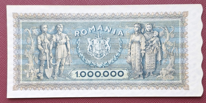 Romania 1 milion lei 1947, seria D.1424/0221, UNC [2]