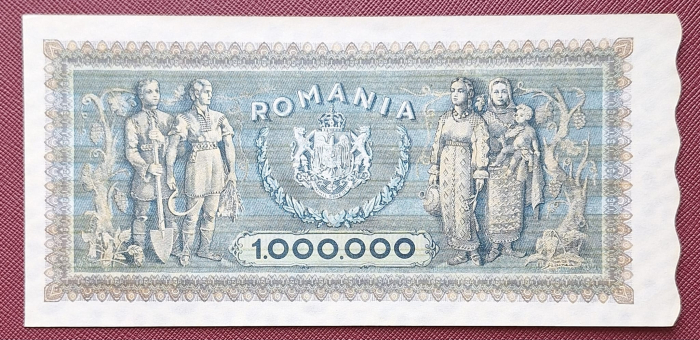 Romania 1 milion lei 1947, seria D.1424/0222, UNC [2]
