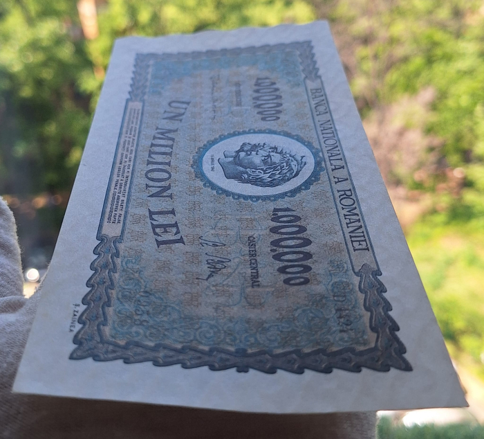 Romania 1 milion lei 1947, seria D.1424/0958, UNC [9]