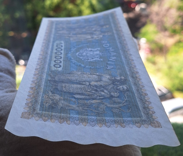 Romania 1 milion lei 1947, seria D.1424/0958, UNC [7]