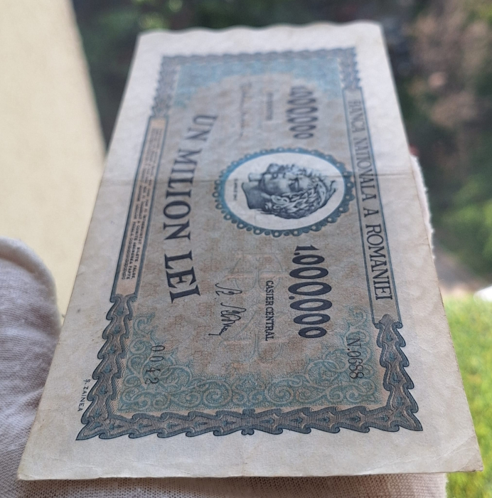 Romania 1 milion lei 1947, seria N.0688/0042, stare buna [7]