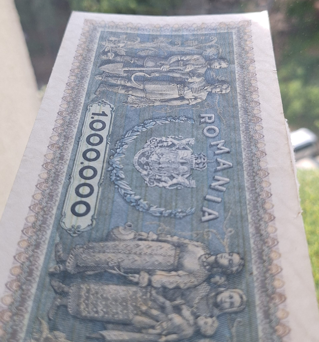 Romania 1 milion lei 1947, seria V.0772/0999, stare buna [4]