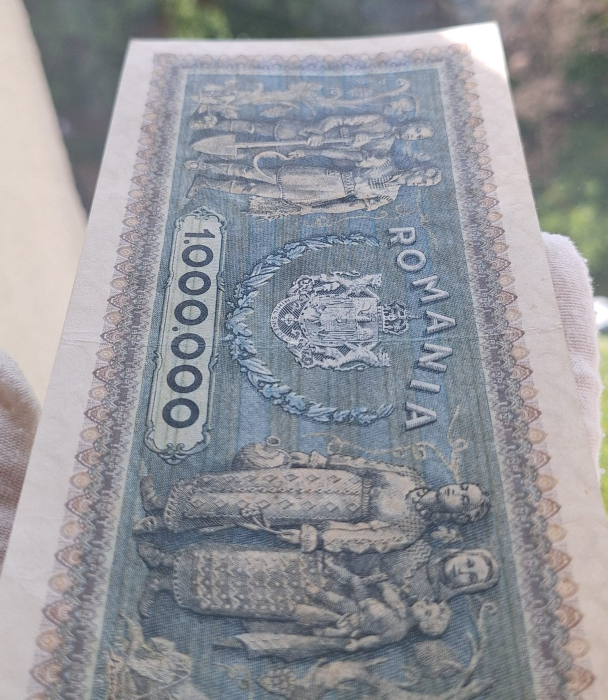 Romania 1 milion lei 1947, seria P.0234/0912, stare buna [4]
