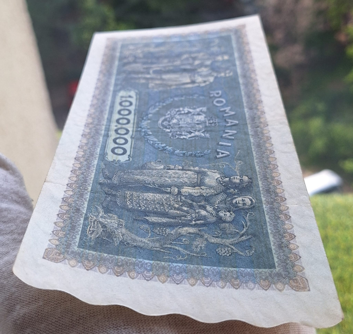 Romania 1 milion lei 1947, seria S.0481/0954, stare buna [5]