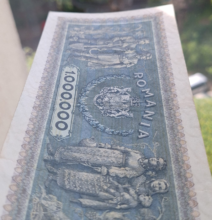 Romania 1 milion lei 1947, seria S.0481/0954, stare buna [4]
