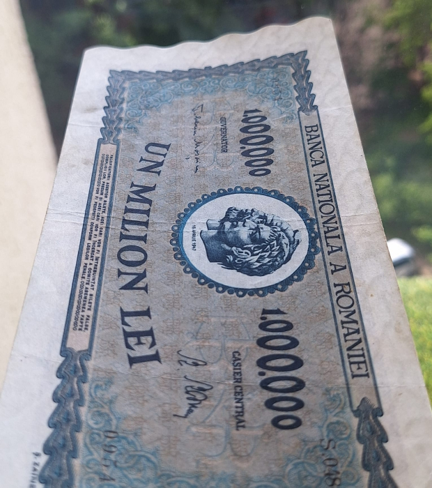Romania 1 milion lei 1947, seria S.0481/0954, stare buna [6]
