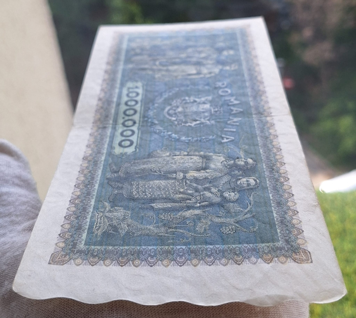Romania 1 milion lei 1947, seria V.0489/0581, stare buna [5]