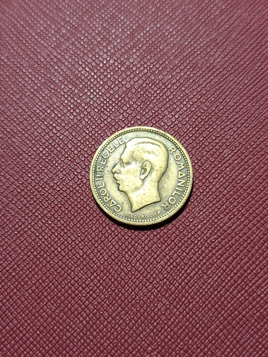 Romania, 10 lei 1930 monetaria Heaton, Regele Carol II [2]