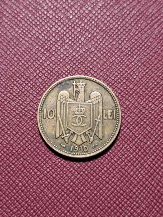 Romania, 10 lei 1930 monetaria Paris, Regele Carol II [2]