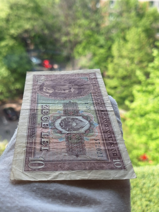 Romania, 10 lei 1952, seria a 38 / 572021, circulata, stare buna [6]