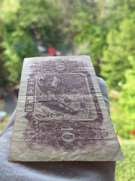 Romania, 10 lei 1952, seria a 38 / 572021, circulata, stare buna [5]