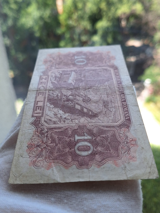 Romania, 10 lei 1952, seria m 13 / 690645, circulata, stare buna [5]