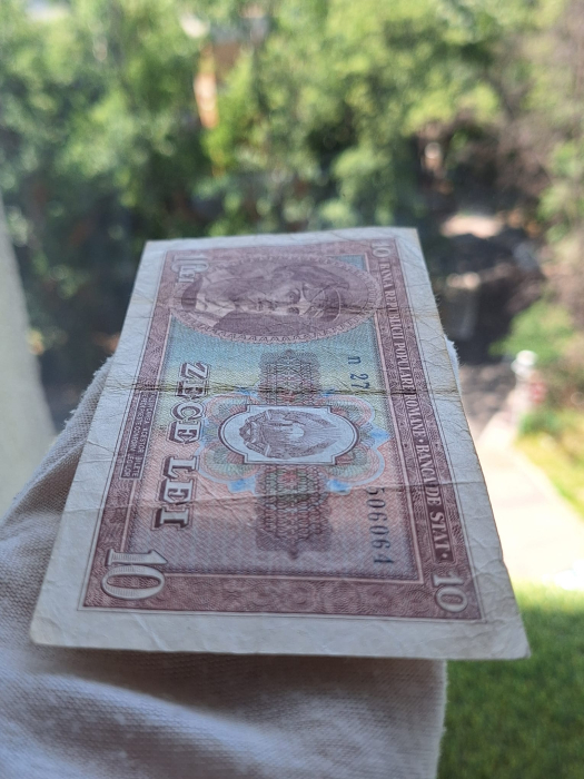 Romania, 10 lei 1952, seria n 27 / 506064, circulata, stare buna [4]